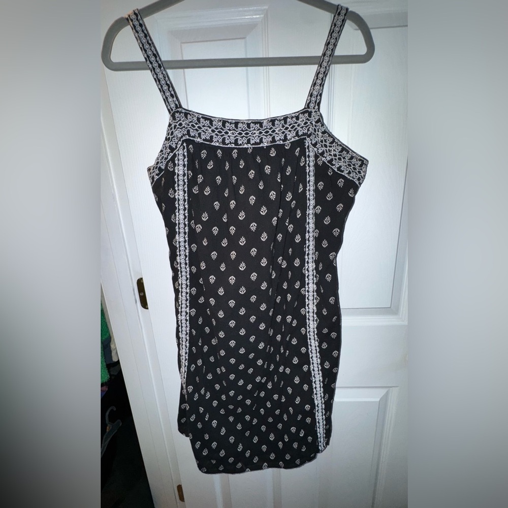 Black and White Patterned Dress